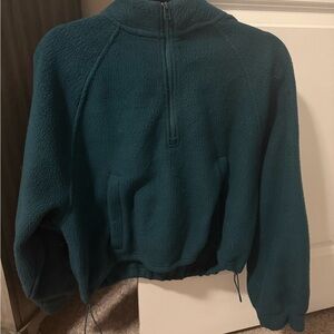 Teal Fleece Pullover